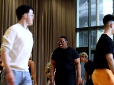 Supported Application Scheme participants in an acting workshop